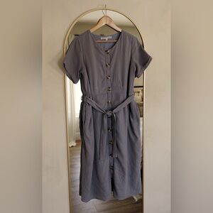 Blue Muslin Dress